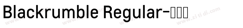 Blackrumble Regular字体转换